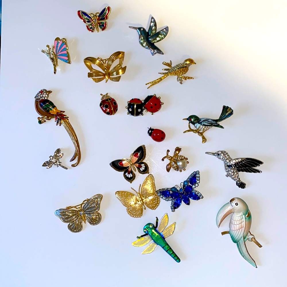 Large Antique Brooch Pin Bundle